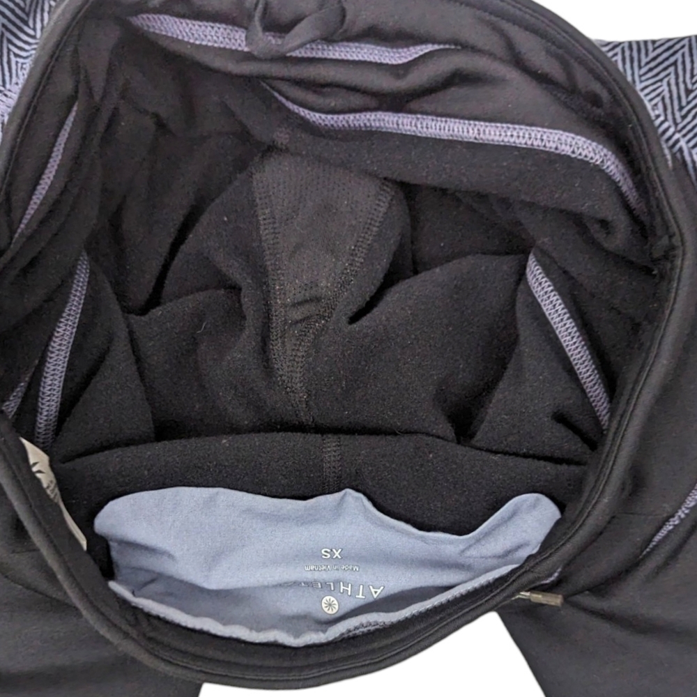 Athleta Skirted Leggings Athletic Pants Tights Womens XS Black Gray 7/8 Length - Picture 7 of 13